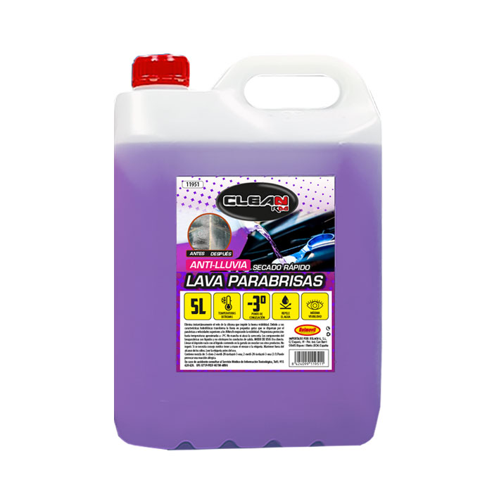 Hostelpak, 5L, Lavaparabrisas Liquido limpiaparabrisas coche, proteccion